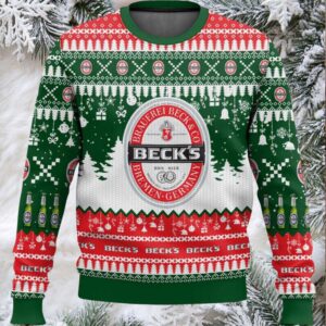 Beck’s German Beer Ugly Christmas Sweater