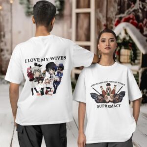 Beer panzer and virtual women Supremacy Two sided T shirt