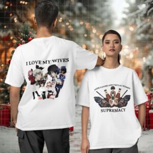 Beer panzer and virtual women Supremacy Two sided T shirt