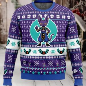Beerus Dragon Ball Z Ugly Christmas Sweater