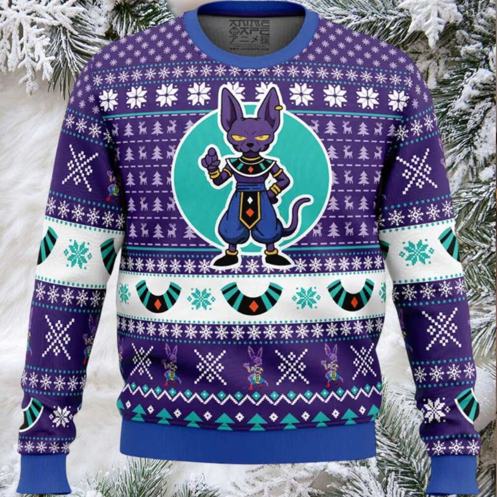 Beerus Dragon Ball Z Ugly Christmas Sweater Beerus Dragon Ball Z Ugly Christmas Sweater
