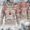Burgundy, Teal & Cream Snowflake Pattern “Busch Light Holiday Cans” Ugly Christmas Sweater Burgundy, Teal & Cream Snowflake Pattern “Busch Light Holiday Cans” Ugly Christmas Sweater