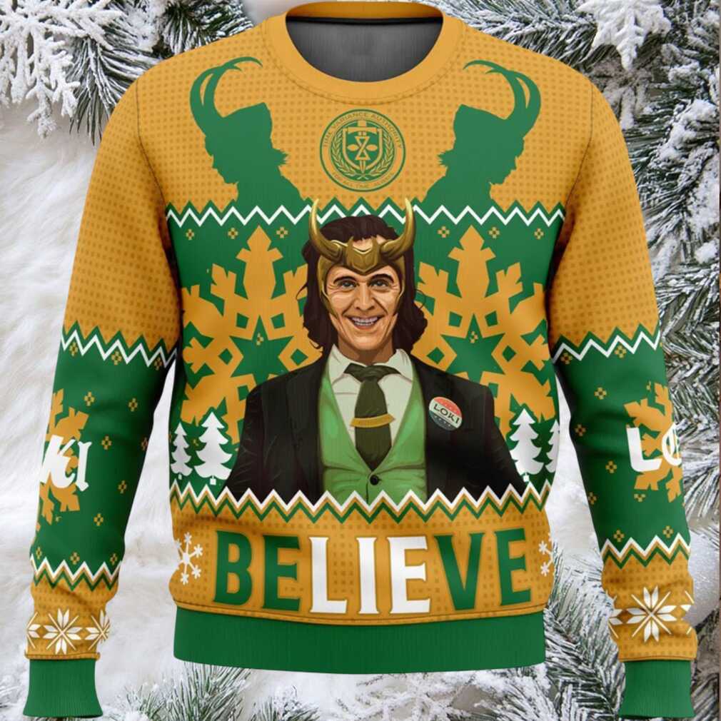Believe Loki Ugly Christmas Sweater