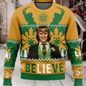 Believe Loki Ugly Christmas Sweater