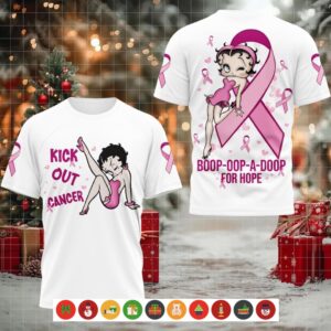 Betty Boop Kick Out Cancer Shirt