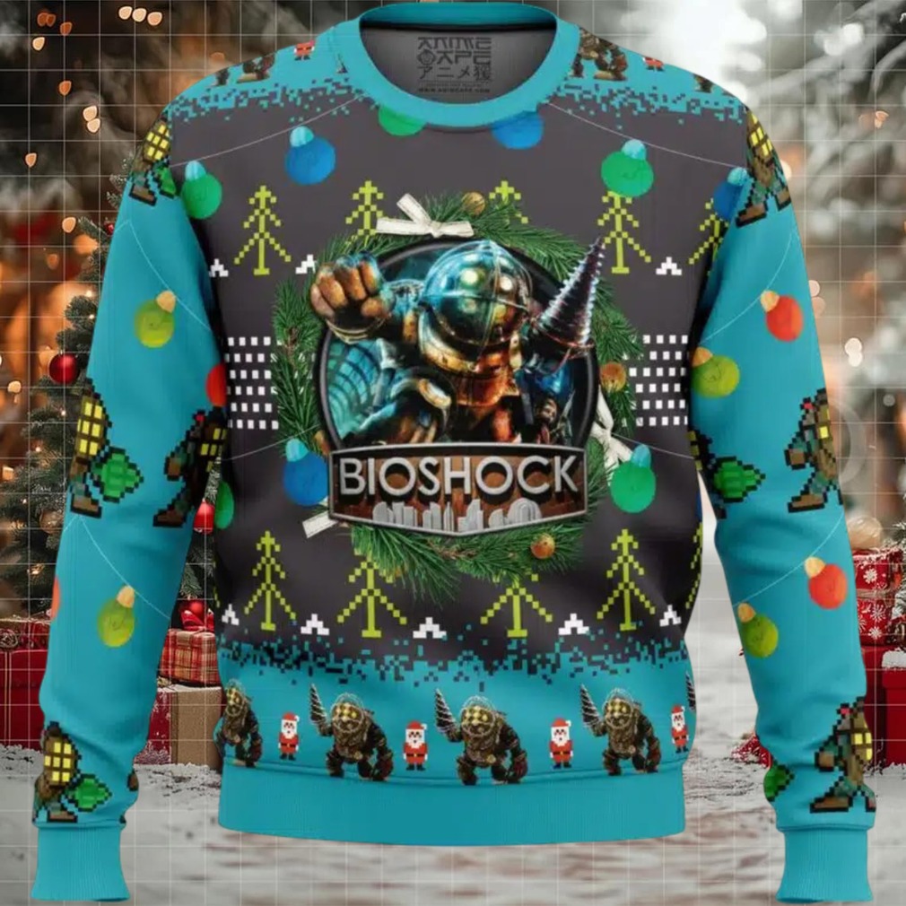 Big Daddy Bioshock v2 Ugly Christmas Sweater Big Daddy Bioshock v2 Ugly Christmas Sweater