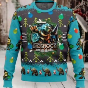 Big Daddy Bioshock v2 Ugly Christmas Sweater