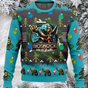 Big Daddy Bioshock v2 Ugly Christmas Sweater