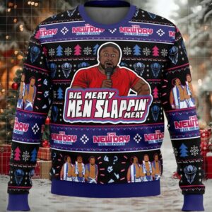 Big Meaty Men Slappin’ Meat Ugly Christmas Sweater Big Meaty Men Slappin’ Meat Ugly Christmas Sweater