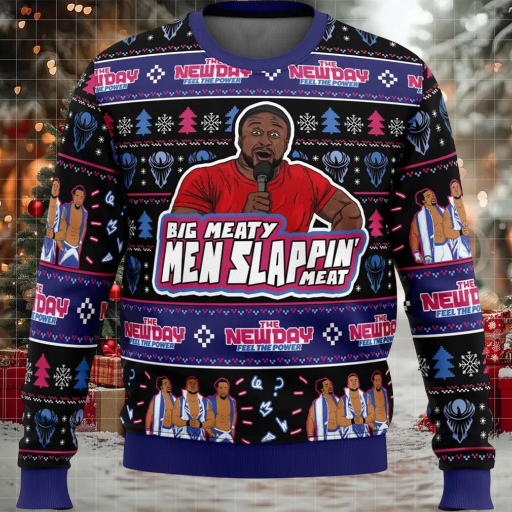 Big Meaty Men Slappin’ Meat Ugly Christmas Sweater
