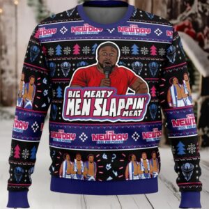Big Meaty Men Slappin’ Meat Ugly Christmas Sweater