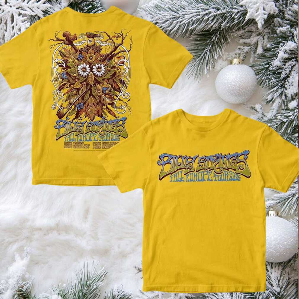 Billy Strings Fall Europe Tour 2025 With Schedule Dates Two Sided T shirt Billy Strings Fall Europe Tour 2025 With Schedule Dates Two Sided T shirt