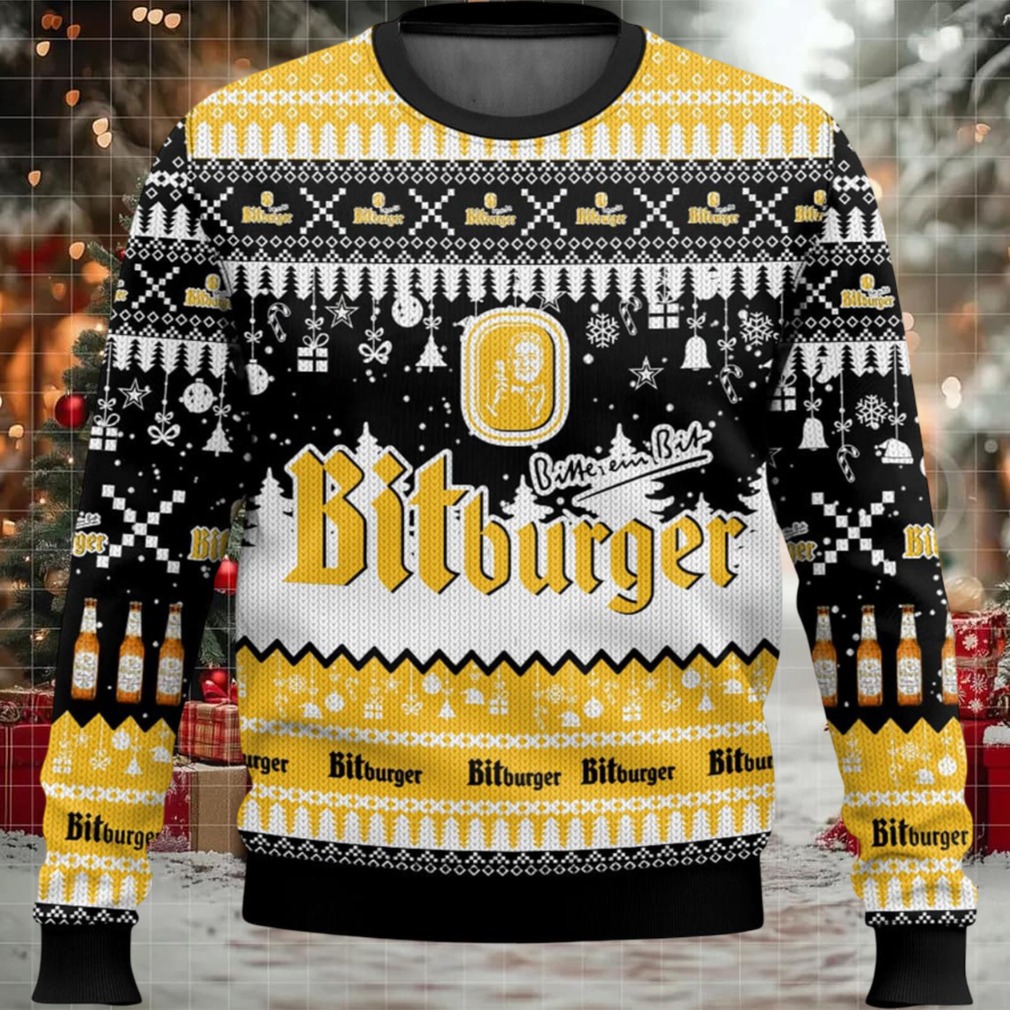 Bitburger German Beer Ugly Christmas Sweater