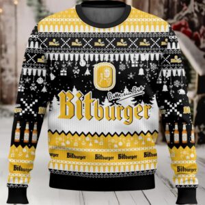 Bitburger German Beer Ugly Christmas Sweater