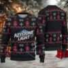 White & Red Snowflake Zigzag Bacardi Ugly Christmas Sweater White & Red Snowflake Zigzag Bacardi Ugly Christmas Sweater