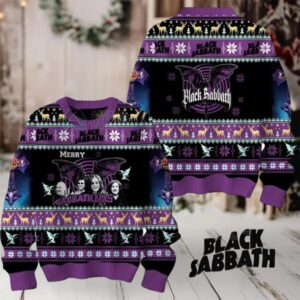 Black Sabbath Merry Christmas Ugly Sweater 2025
