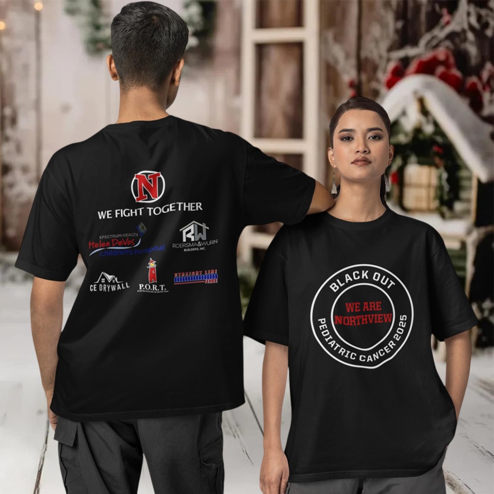 Black out pediatric cancer 2025 two sided T shirt Black out pediatric cancer 2025 two sided T shirt