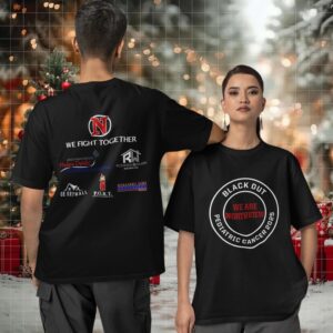 Black out pediatric cancer 2025 two sided T shirt