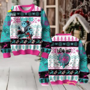 Blink 182 Shocking Disturbing Christmas Ugly Sweater