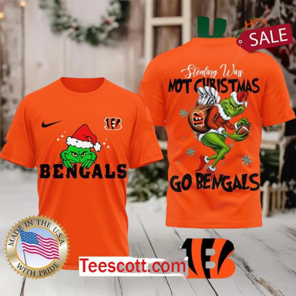Cincinnati Bengals NFL Grinch Dr. Seuss Stealing Wins Not Christmas Shirt Cincinnati Bengals NFL Grinch Dr. Seuss Stealing Wins Not Christmas Shirt