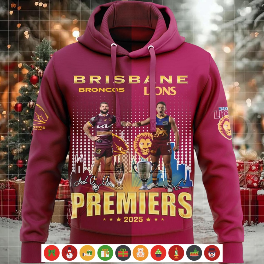 Brisbane Broncons x Lions Premiers 2025 Hoodie Shirt