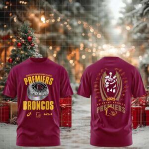 Brisbane Broncos National Rugby League Premiership Champions 2025 shirt