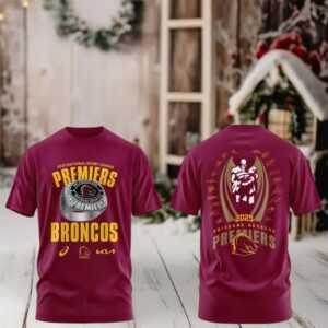 Brisbane Broncos National Rugby League Premiership Champions 2025 shirt