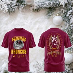 Brisbane Broncos National Rugby League Premiership Champions 2025 shirt