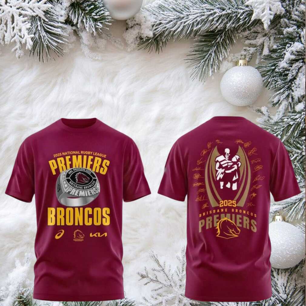 Brisbane Broncos National Rugby League Premiership Champions 2025 shirt Brisbane Broncos National Rugby League Premiership Champions 2025 shirt