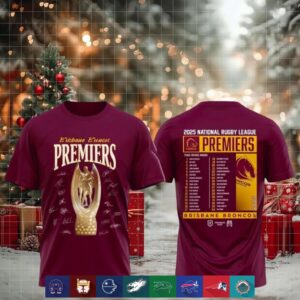 Brisbane Broncos Premiers NRL 2025 shirt
