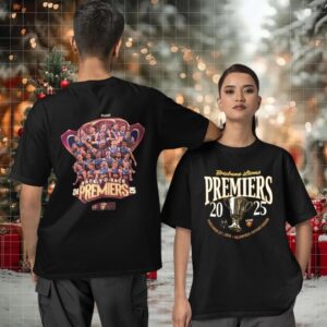 Brisbane Lions 2025 back to back premiers two sided T shirt