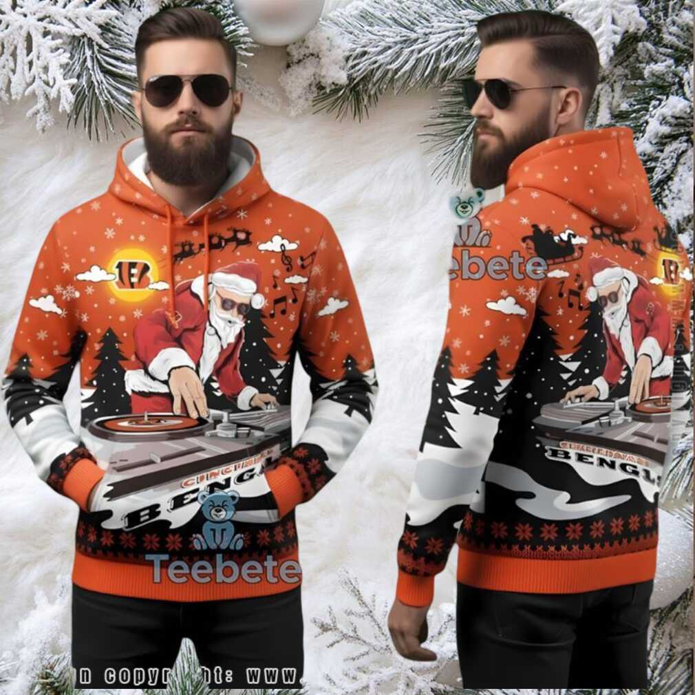 Buffalo Bills Dj Santa Claus Christmas Ugly 3D Hoodie Buffalo Bills Dj Santa Claus Christmas Ugly 3D Hoodie