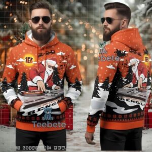 Buffalo Bills Dj Santa Claus Christmas Ugly 3D Hoodie