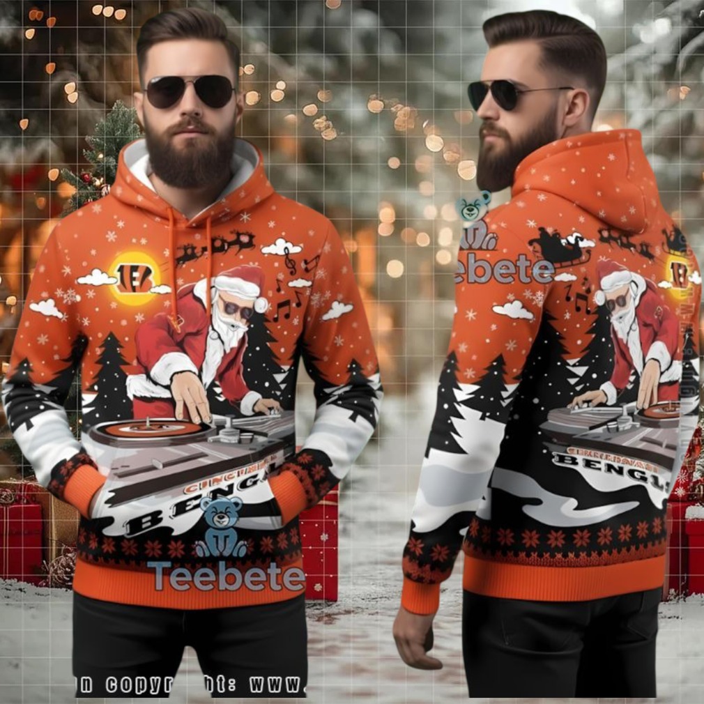 Buffalo Bills Dj Santa Claus Christmas Ugly 3D Hoodie Buffalo Bills Dj Santa Claus Christmas Ugly 3D Hoodie