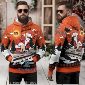 Buffalo Bills Dj Santa Claus Christmas Ugly 3D Hoodie
