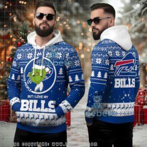 Buffalo Bills Funny Grinch Christmas Ugly 3D Hoodie For Fans