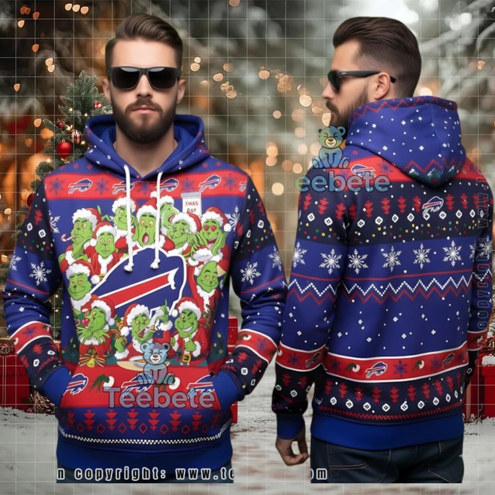 Buffalo Bills Grinch Christmas Group Ugly 3D Hoodie Buffalo Bills Grinch Christmas Group Ugly 3D Hoodie