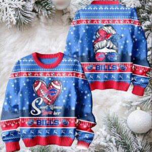 Buffalo Bills Smart Woman Loves Her Sweater