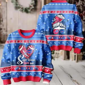 Buffalo Bills Smart Woman Loves Her Sweater