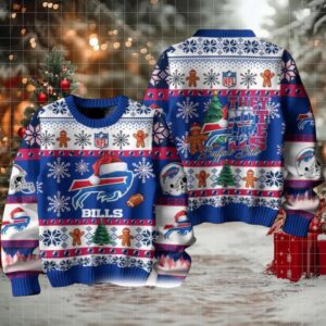 Buffalo Bills They Not Like Us Christmas Ugly Sweater