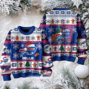 Buffalo Bills They Not Like Us Christmas Ugly Sweater