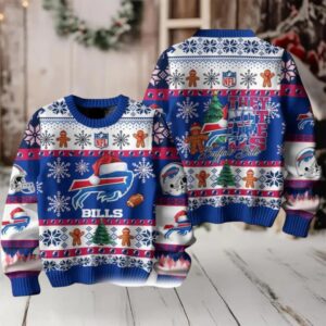 Buffalo Bills They Not Like Us Christmas Ugly Sweater
