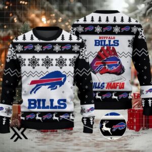 Buffalo Bills Ugly Christmas Sweater 2025 X7LG2PVTH