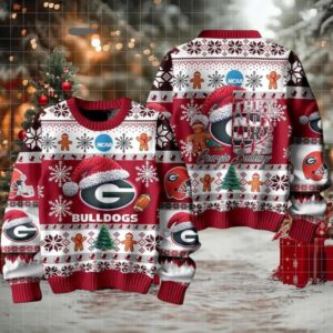 Bulldogs They Not Like Us Christmas Ugly Sweater