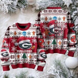 Bulldogs They Not Like Us Christmas Ugly Sweater