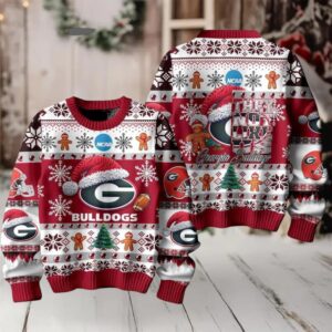 Bulldogs They Not Like Us Christmas Ugly Sweater