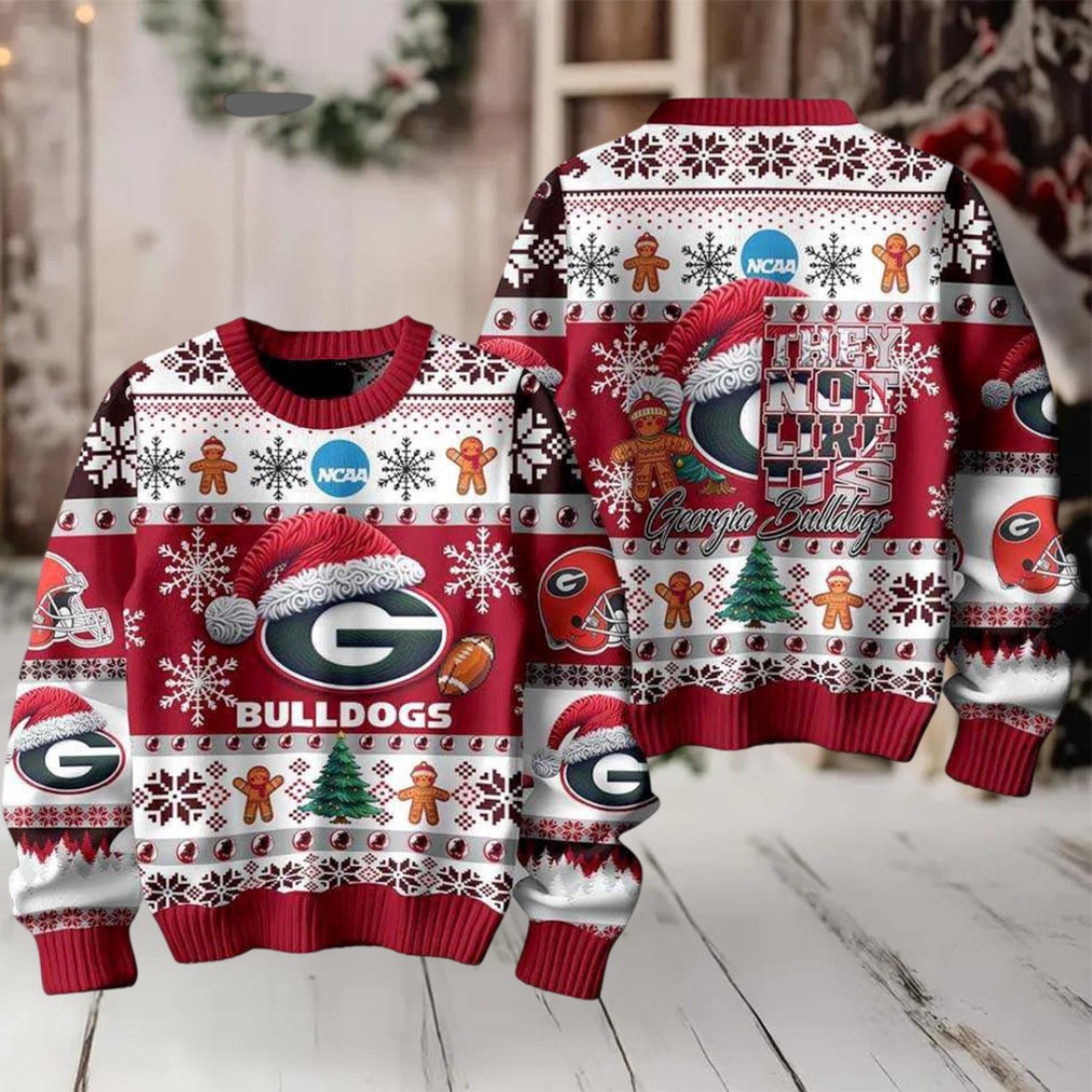 Bulldogs They Not Like Us Christmas Ugly Sweater Bulldogs They Not Like Us Christmas Ugly Sweater