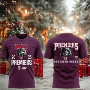 Burleigh Bears Hostplus Cup Premiers 2025 Champions Cheers shirt