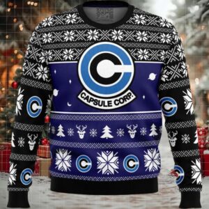 Capsule Corp Dragon Ball Z Ugly Christmas Sweater