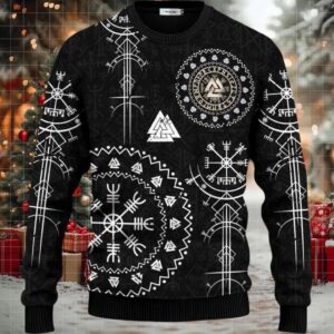 Careful Boy I'm Old For Good Reason Viking Ugly Christmas Sweater